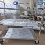 Đặc điểm của xe đẩy inox 3 tầng 2 tầng và 1 tầng