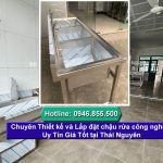 Chuyên thiết kế và lắp đặt chậu rửa công nghiệp tại Thái Nguyên
