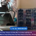 Thi công bếp ăn cúng dường Chùa Tây Phúc – Tân Phú – Phổ Yên