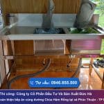 Thi công bếp ăn cúng dường Chùa Hàm Rồng tại Phúc Thuận