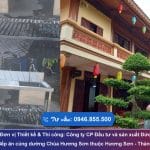 Thi công Bếp ăn cúng dường Chùa Hương Sơn tại TP Thái Nguyên